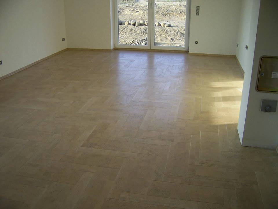 Korkparkett im Wohnzimmer