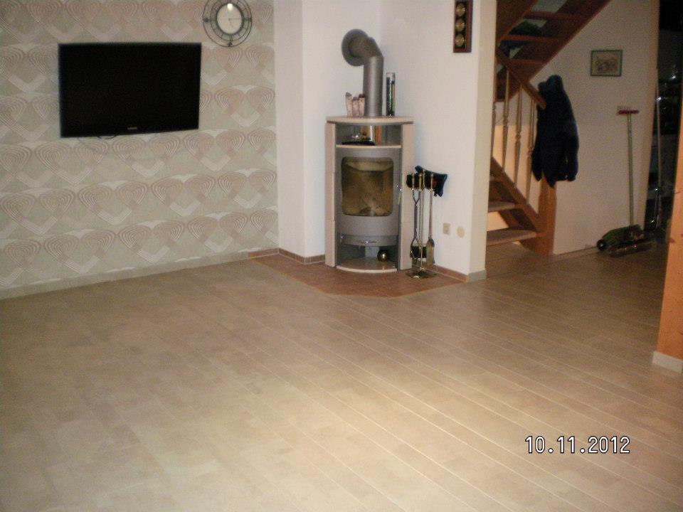 Korkparkett im Wohnzimmer