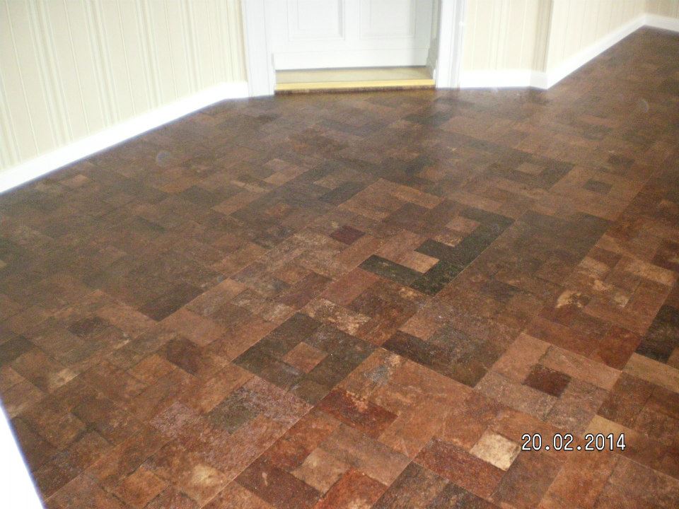 Korkparkett im Wohnzimmer